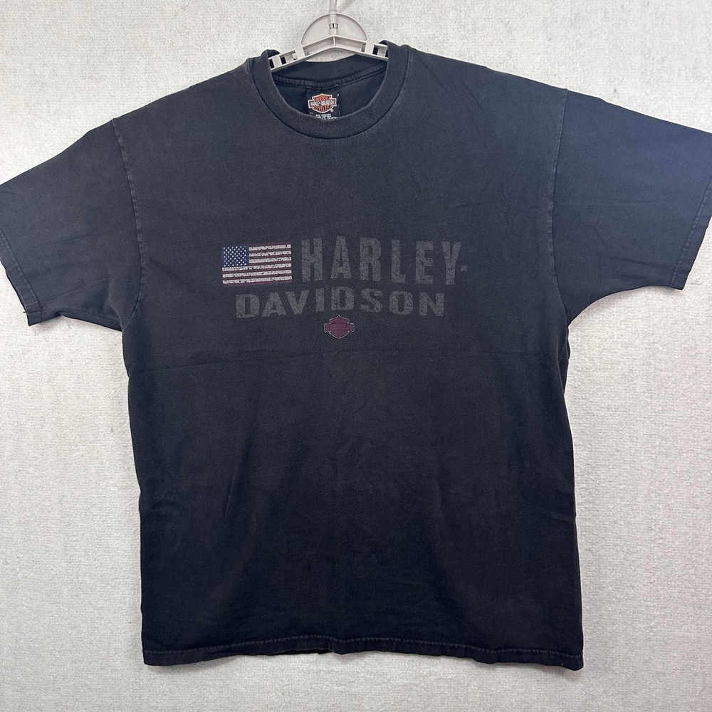 Harley-Davidson Men's XL American Flag Jones Harley-Davidson Shop Hot Springs AR